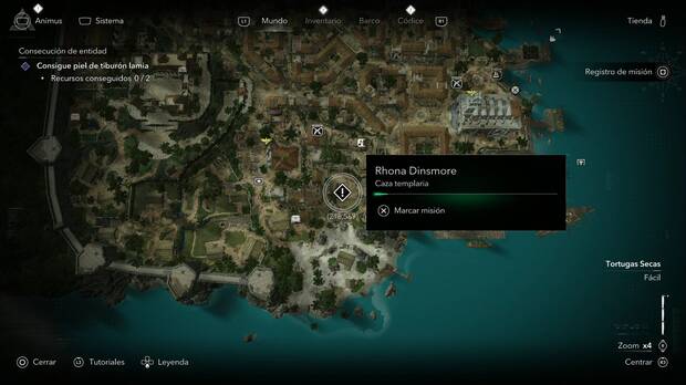Assassins Creed Black Flag Resynced - Cazas templarias, ubicaci�n de la primera misi�n de Rhona Dinsmore La Habana