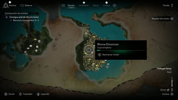 Assassins Creed Black Flag Resynced - Cazas templarias, ubicaci�n de la segunda misi�n de Rhona Dinsmore La Habana