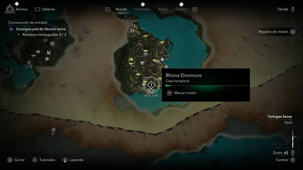 Assassins Creed Black Flag Resynced - Cazas templarias, ubicaci�n de la tercera misi�n de Rhona Dinsmore La Habana