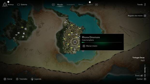 Assassins Creed Black Flag Resynced - Cazas templarias, ubicaci�n de la cuarta misi�n de Rhona Dinsmore La Habana