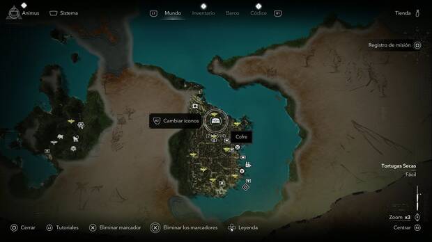 Assassin's Creed Black Flag Resynced - Tesoros en Tortugas secas, ubicaci�n de uno de los cofres del tesoro de La Habana