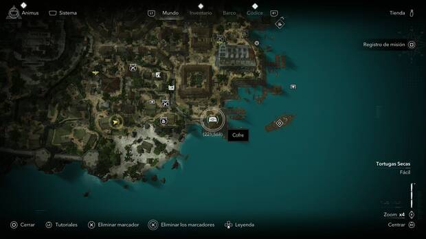 Assassin's Creed Black Flag Resynced - Tesoros en Tortugas secas, ubicaci�n de uno de los cofres del tesoro de La Habana