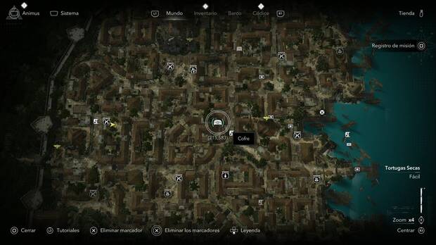 Assassin's Creed Black Flag Resynced - Tesoros en Tortugas secas, ubicaci�n de uno de los cofres del tesoro de La Habana