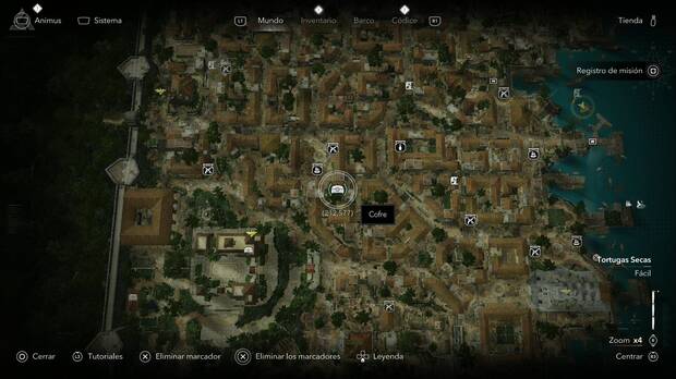Assassin's Creed Black Flag Resynced - Tesoros en Tortugas secas, ubicaci�n de uno de los cofres del tesoro de La Habana