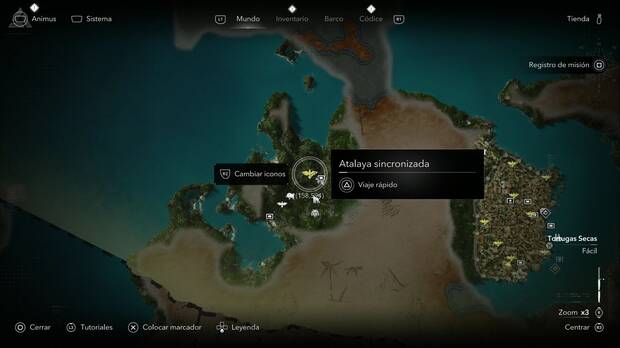 Assassin's Creed Black Flag Resynced - Atalayas, ubicaci�n una de las atalayas del Cabo de Buenavista
