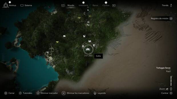 Assassin's Creed Black Flag Resynced - Tesoros en Tortugas Secas, ubicaci�n de uno de los cofres del Cabo de Buenavista