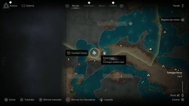 Assassin's Creed Black Flag Resynced - Estelas mayas en Tortuas secas, ubicaci�n de la estela maya del  Cabo de Buenavista