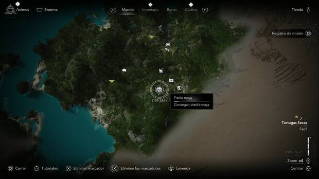 Assassin's Creed Black Flag Resynced - Estelas mayas en Tortuas secas, ubicaci�n de la estela maya del  Cabo de Buenavista
