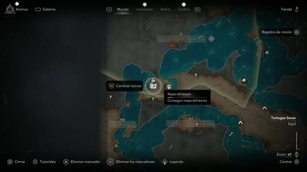Assassin's Creed Black Flag Resynced - Mapas del tesoro, Mapa del tesoro del Cabo de Buenavista, ubicaci�n del mapa