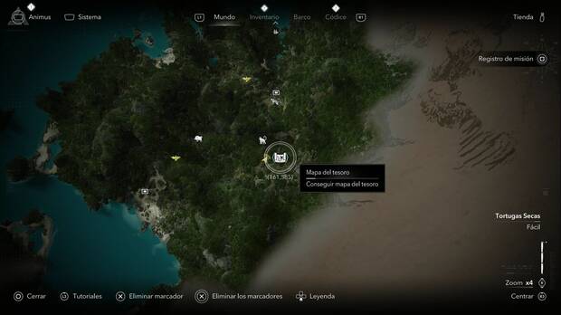 Assassin's Creed Black Flag Resynced - Mapas del tesoro, Mapa del tesoro del Cabo de Buenavista, ubicaci�n del mapa