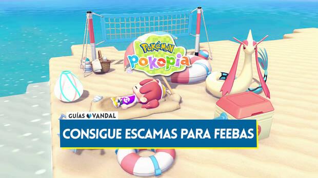 Pokémon Pokopia - Detalles del evento Consigue escamas para Feebas