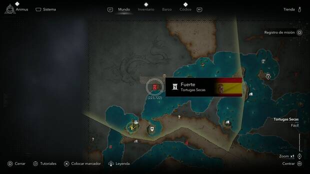 Assassin's Creed Black Flag Resynced - Fuertes, ubicaci�n del Fuerte de Tortugas Secas