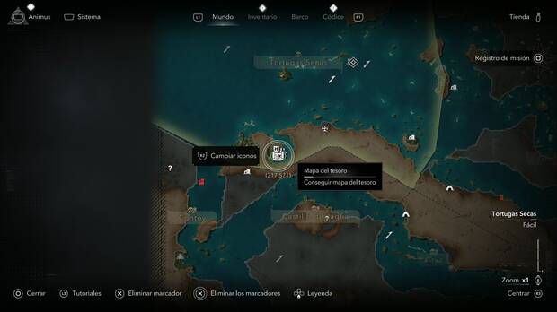 Assassin's Creed Black Flag Resynced - Mapas del tesoro, ubicaci�n del Mapa del tesoro de La Habana