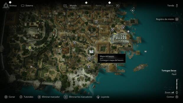 Assassin's Creed Black Flag Resynced - Mapas del tesoro, ubicaci�n del Mapa del tesoro de La Habana