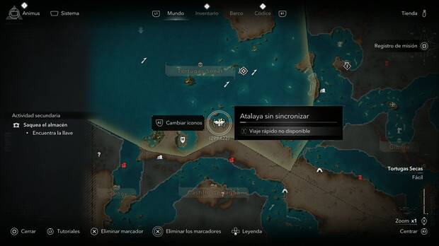 Assassin's Creed Black Flag Resynced - Atalayas, ubicaci�n de la atalaya de Matanzas