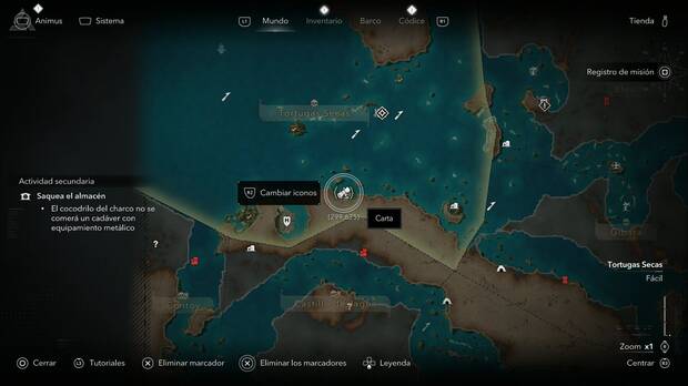 Assassin's Creed Black Flag Resynced - Cartas, ubicaci�n de la casa Al salir del ogar en Matanzas, Tortugas Secas