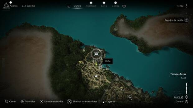 Assassin's Creed Black Flag Resynced - Tesoros en Tortugas Secas, ubicaci�n de uno de los cofres del tesoro de La Habana
