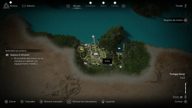 Assassin's Creed Black Flag Resynced - Cofres en Tortugas Secas, ubicaci�n de uno de los cofres de Matanzas