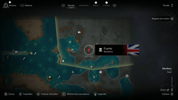 Assassin's Creed Black Flag Resynced - Fuertes, ubicaci�n del Fuerte de Eleuthera