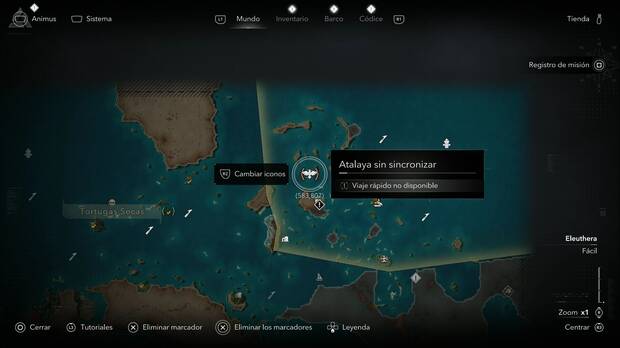 Assassin's Creed Black Flag Resynced - Atalas, ubicaci�n de la atalaya de laa Isla de �baco