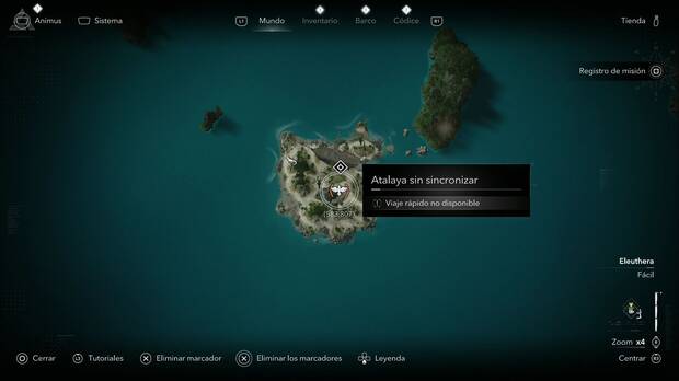 Assassin's Creed Black Flag Resynced - Atalas, ubicaci�n de la atalaya de laa Isla de �baco