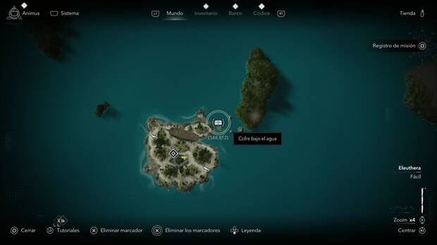 Assassin's Creed Black Flag Syndicate - Cofres en Eleuthera, ubicaci�n del cofre de la zona nordeste de la Isla de �baco