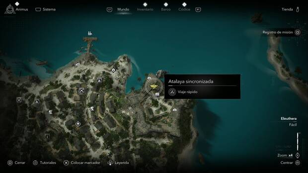 Assassin's Creed Black Flag Resynced - Atalayas en Nas�u, ubicaci�n de una de las atalayas de la regi�n