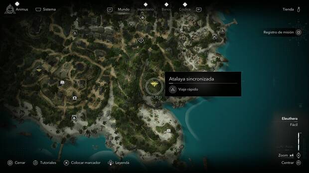 Assassin's Creed Black Flag Resynced - Atalayas en Nas�u, ubicaci�n de una de las atalayas de la regi�n