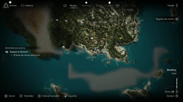 Assassin's Creed Black Flag Resynced - Almacenes, ubicaci�n de los enemigos con la llave del almac�n de Nas�u