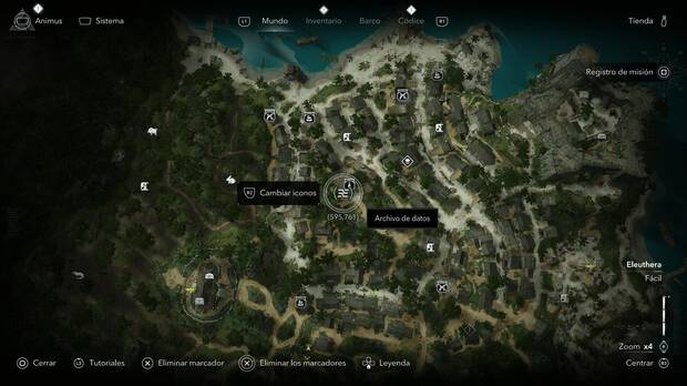 Assassin's Creed Black Flag Resynced - Archivos de datos, ubicaci�n del archivo de datos Fragmento del Animus tras una de las tabernas de Nas�u