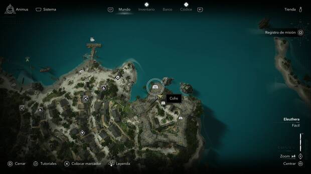 Assassin's Creed Black Flag Resynced - Cofres en Eleuthera, ubicaci�n de uno de los cofres de Nas�u
