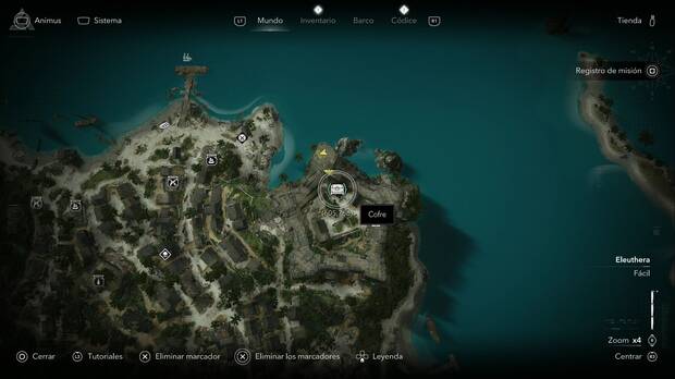 Assassin's Creed Black Flag Resynced - Cofres en Eleuthera, ubicaci�n de uno de los cofres de Nas�u
