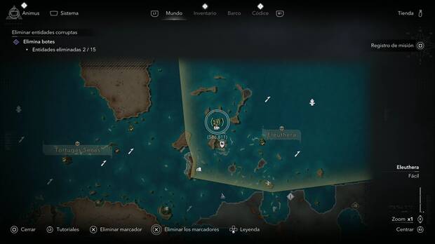 Assassin's Creed Black Flag Resynced - Mapas del tesoro, ubicaci�n de las coordenadas del tesoro en la Isla de �baco