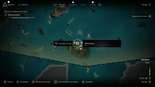 Assassin's Creed Black Flag Resynced - Almac�n de la Isla del Gato, ubicaci�n del almac�n en la zona noroeste de la isla