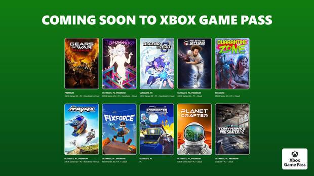 XBOX Game Pass primera tanda julio 2026