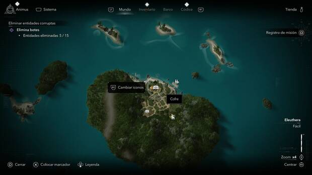 Assassin's Creed Black Flag Resynced - Tesoros en la Isla del Gato, Eleuthera, ubicaci�n de uno de los cofres