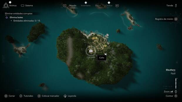 Assassin's Creed Black Flag Resynced - Tesoros en la Isla del Gato, Eleuthera, ubicaci�n de uno de los cofres