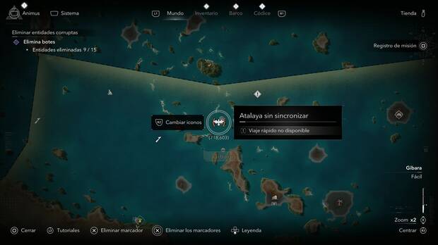Assassin's Creed Black Flag Resynced - Atalayas en Gibara, ubicaci�n de la atalaya de Laguna salada
