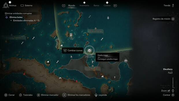 Assassin's Creed Black Flag Resynced - Piedras mayas en Eleuthera, ubicaci�n de la piedra maya de la Isla del Gato
