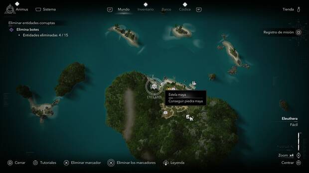 Assassin's Creed Black Flag Resynced - Piedras mayas en Eleuthera, ubicaci�n de la piedra maya de la Isla del Gato