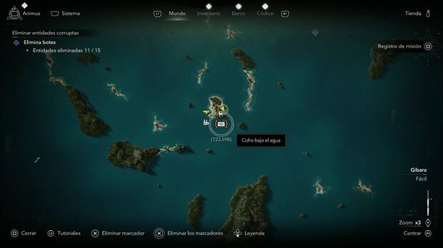 Assassin's Creed Black Flag Resynced - Tesoros en Eleuthera, ubicaci�n del cofre de Laguna Salada