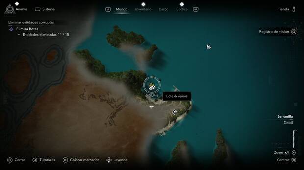Assassin's Creed  Black Flag Resynced - Mapas del tesoro, ubicaci�n del tesoro de New Bone en un islote al noroeste de la costa de New Bone
