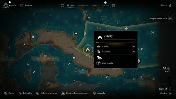 Assassin's Creed Black Flag Resynced - Cofres en Gibara, ubicaci�n del cofre de Jig�ey