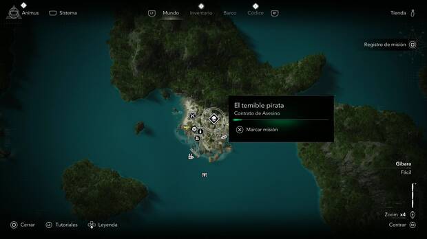 Assassin's Creed Black Flag Resynced - Contratos de Asesino, ubicaci�n del punto donde se acepta el contrato El temible pirata