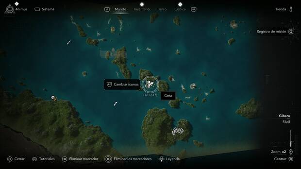 Assassin's Creed Black Flag Resynced - Cartas, ubicaci�n de la carta Mi enso�aci�n prymera en la Isla de Crooked, Gibara