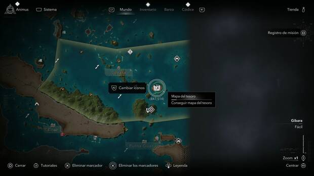 Assassin's Creed Black Flag Resynced - Mapas del tesoro, ubicaci�n del mapa del tesoro de la Isla de San Andr�s