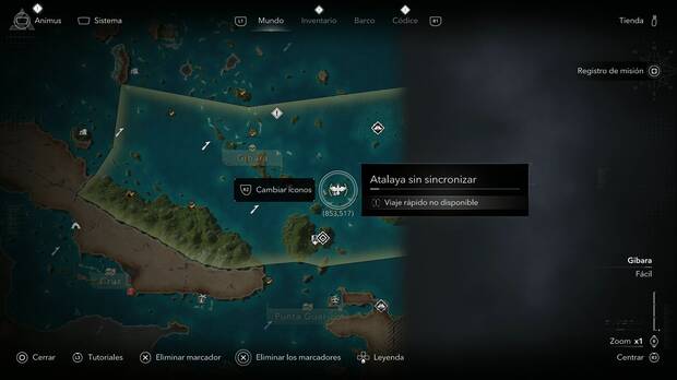 Assassin's Creed Black Flag Resynced - Atalayas en Gibara, ubicaci�n de la atalaya de la Isla de Mayaguana