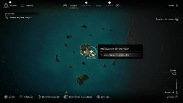 Assassin's Creed Black Flag Resynced - Atalayas en Gibara, ubicaci�n de la atalaya de la Isla negra