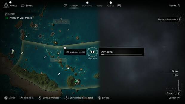Assassin's Creed Black Flag Resynced - Almacenes, ubicaci�n del almac�n de Isla negra