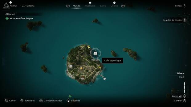 Assassin's Creed Black Flag Resynced - Tesoros, ubicaci�n de uno de los cofres de Isla negra